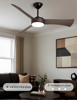 Foto 6 | Foto 6 | Ventilador de Techo Cityluz con Luz 3 Aspas 6 Velocidades