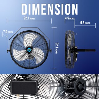 Foto 3 | Foto 3 | Ventilador De Pared Tornado High Velocity Industrial De 18 Pulgadas (paquete De 2) - Venta Internacional.