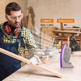 Foto 4 | Foto 4 | Ventilador de Escritorio Mytek 3199MR color Púrpura 9 Pulg