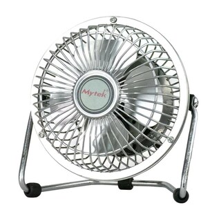Foto 6 | Foto 6 | Ventilador de Escritorio Mytek 3131 color Plata 4 \" 10 CM Portátil Metal