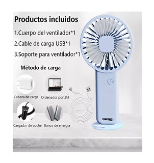 Foto 4 | Foto 4 | Ventilador Mini Lab.G Portátil para Mano y Base Azul