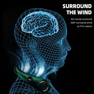 Foto 4 | Foto 4 | Ventilador Portátil De Cuello Colgante Sin Hojas Con Batería De 3000 Mah - Venta Internacional.