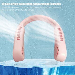 Foto 2 | Foto 2 | Han Mini Portátil Con Cuello De Ventilador, Recargable Por Usb, Sin Hojas - Venta Internacional.