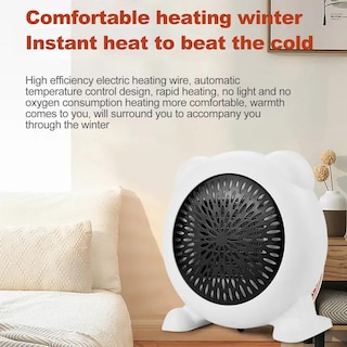 Foto 4 | Foto 4 | Calentador De Ventilador Portátil De Escritorio De Bajo Consumo De Energía 600 W - Venta Internacional.