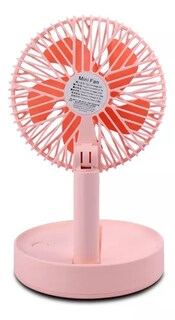 Foto 1 | Foto 1 | Mini Ventilador Playbox Recargable 3 Velocidades Rosa
