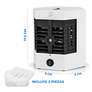 Foto 6 | Foto 6 | Ventilador Humidificador De Aire Enfriador De Aire Con Cable Usb color Blanco