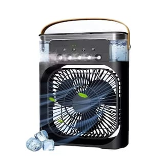 Foto 1 | Foto 1 | Ventilador Humificador Aire Acondicionado Dosyu Rosa Portátil Con Led Climatizador De Aire Negro