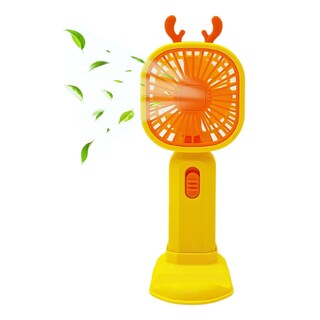 Foto 1 | Foto 1 | Ventilador de Escritorio Dosyu Recargable Amarillo con Soporte para Celular