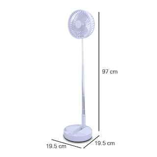 Foto 2 | Foto 2 | Ventilador de Pedestal Playbox Recargable con 3000 Mah Blanco