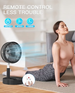 Foto 4 | Foto 4 | Ventilador de Pie Aicase Plegable Portátil Recargable - Venta Internacional