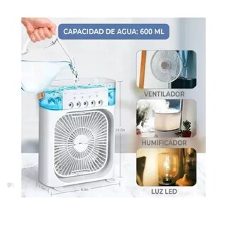 Foto 4 | Foto 4 | Ventilador Enfriador Prodotty Blanco con Humidificador y Luz Led Portátil