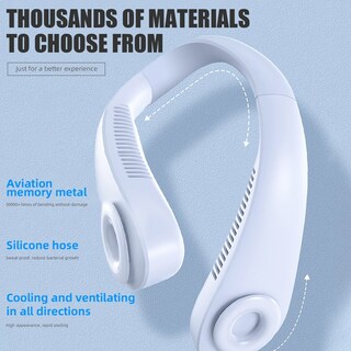 Foto 5 | Foto 5 | Ventilador para El Cuello Mini Portátil Recargable Por Usb Blanco - Venta Internacional