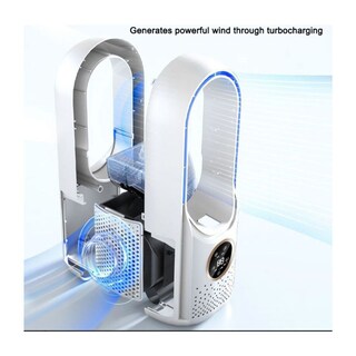 Foto 5 | Foto 5 | Ventilador de Mesa USB sin Aspas Azul - Venta Internacional