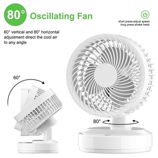 Foto 3 | Foto 3 | Ventilador Recargable Blanco-Venta Internacional