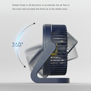 Foto 5 | Foto 5 | Mini Ventilador de Escritorio Generic Portátil 2 Velocidades Negro - Venta Internacional