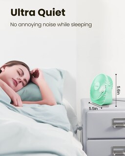 Foto 3 | Foto 3 | Ventilador De Escritorio Gaiatop Usb Portátil De 3 Velocidades Con Fuerte Flujo De Aire Verde - Venta Internacional.