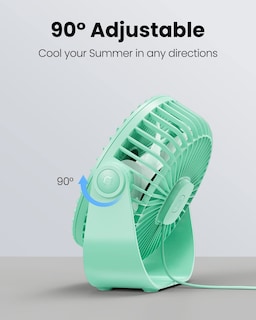 Foto 5 | Foto 5 | Ventilador De Escritorio Gaiatop Usb Portátil De 3 Velocidades Con Fuerte Flujo De Aire Verde - Venta Internacional.