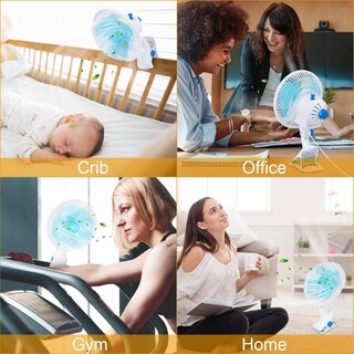 Foto 6 | Foto 6 | Ventilador Con Clip Kocaso Oscilante 8.6 Portátil Y Silencioso Con 2 Velocidades - Venta Internacional.