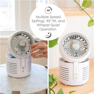 Foto 2 | Foto 2 | Purificador de Aire con Ventilador de Escritorio Crane 2 en 1 Blanco - Venta Internacional