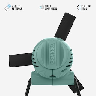 Foto 2 | Foto 2 | Ventilador Personal Vornado Zippi Plegable de 2 Velocidades Verde - Venta Internacional