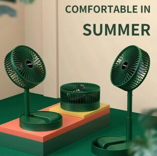 Foto 3 | Foto 3 | Ventilador de Mesa Super Green Recargable con Cable De Alimentación Usb - Venta Internacional