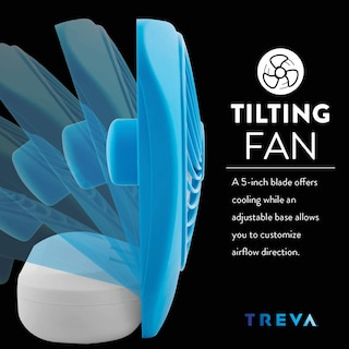 Foto 4 | Foto 4 | Ventilador de Escritorio con Pilas Treva 5 Pulgadas Azul - Venta Internacional