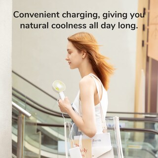 Foto 6 | Foto 6 | Ventilador De Mano Jisulife Fa21 De 3 Velocidades, Recargable Por Usb, 2000 Mah - Venta Internacional.