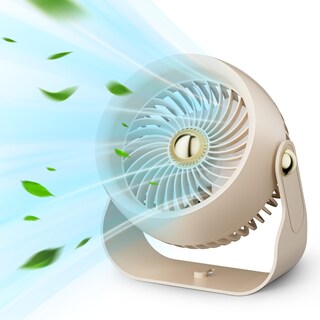 Foto 1 | Foto 1 | Ventilador De Escritorio Con Circulación De Aire Civpower Recargable De 6000 Mah, Color Beige - Venta Internacional.