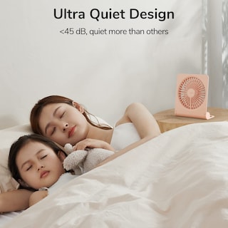 Foto 4 | Foto 4 | Ventilador De Escritorio Jisulife, Pequeño, Portátil, Recargable Por Usb, 4500 Mah, Rosa - Venta Internacional.