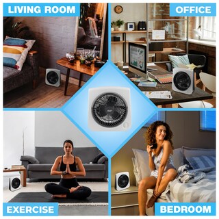 Foto 6 | Foto 6 | Ventilador de Mesa Comfort Zone Turbo 25 Cm 3 Velocidades Blanco - Venta Internacional