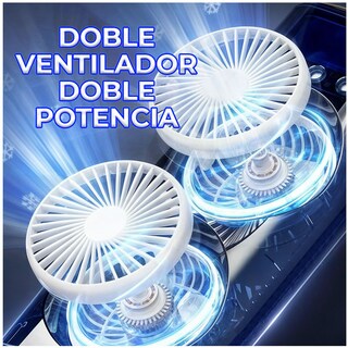 Foto 7 | Foto 7 | Ventilador de Torre Doble con Efecto Humidificador Enfriador Con Base Giratoria Y Control Remoto Elegate