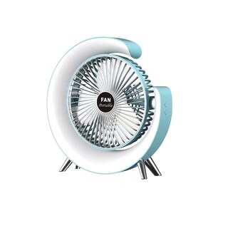 Foto 5 | Foto 5 | 7 Colores 3 De Velocidad Recargable Lámpara Mini Ventilador Estructura Rosa Aspas Blanco Diámetro 6 Material De Las Aspas Plásti