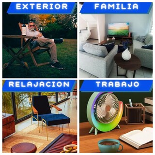 Foto 4 | Foto 4 | Ventilador Portátil Con Luz Led Color Verde