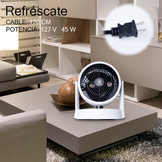 Foto 3 | Foto 3 | Ventilador De Mesa Circulador 3 Velocidades Compacto