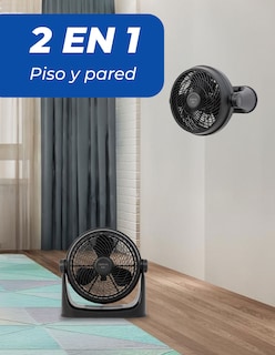 Foto 6 | Foto 6 | Narvik Ventilador De 12 Pulgadas 2 En 1: Piso Y Pared 88w Silencioso Con Aspas Plásticas