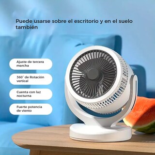 Foto 3 | Foto 3 | Miniventilador de Escritorio con Lámpara CM-TOP