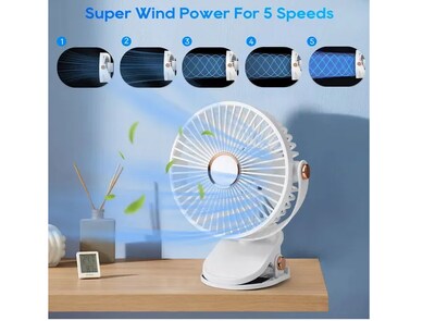 Foto 5 | Foto 5 | Ventilador de Escritorio Xtellar 5 Velocidades