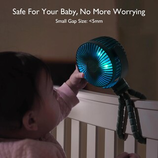 Foto 4 | Foto 4 | Ventilador De Cochecito Portátil Momcozy De 8000 Mah, 27 Horas De Duración De La Batería - Venta Internacional.