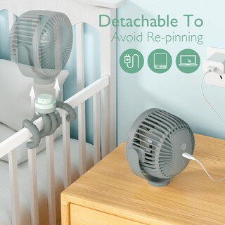 Foto 5 | Foto 5 | Ventilador De Cochecito Portátil Momcozy De 8000 Mah, 27 Horas De Duración De La Batería - Venta Internacional.