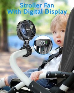 Foto 2 | Foto 2 | Ventilador De Cochecito Portátil Sweetfull Con Pantalla Led Y Batería De 4000 Mah - Venta Internacional.