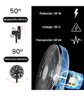 Foto 4 | Foto 4 | Ventilador 2 en 1 Tek VP-14-BLANCO color Blanco 1 Pieza
