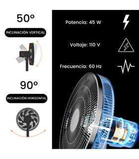 Foto 4 | Foto 4 | Ventilador de Piso Tek 2 en 1
