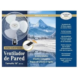 Foto 2 | Foto 2 | Ventilador Pared 16 Pulgadas Vec Vec‑w1655w