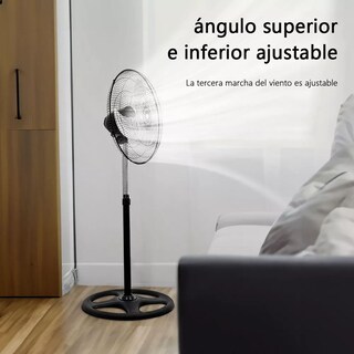 Foto 5 | Foto 5 | Ventilador de Pedestal Dosyu 3 Velocidades de Metal 125 cm