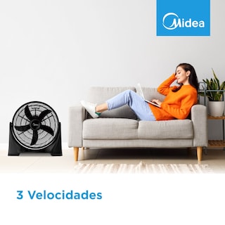 Foto 6 | Foto 6 | Ventilador de Piso Midea Negro