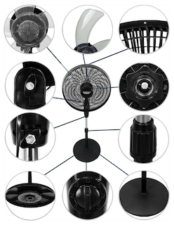 Foto 4 | Foto 4 | Ventilador Pedestal Roosevelt Outdoors 2407 036 Negro