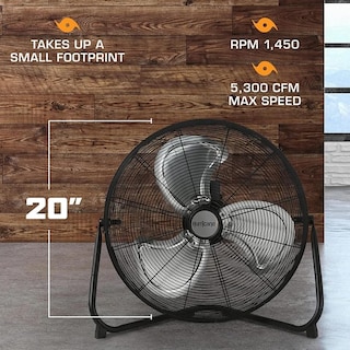 Foto 2 | Foto 2 | Ventilador De Piso Hurricane Pro 20 High Velocity Metal 5300 Cfm - Venta Internacional.