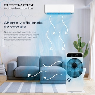 Foto 6 | Foto 6 | Ventilador Humidificador Rociador Nebulizador Brisa Agua 68cm De Alto Premium Beckon Bv-95sea Silencioso Control Remoto