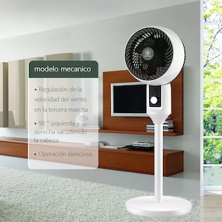Foto 4 | Foto 4 | Ventilador De Pedestal Silencioso Circulación De Aire Con 3 Velocidades