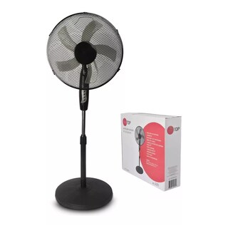 Foto 1 | Foto 1 | Entilador De Piso 16 Pulg 3 Vel Giro 90° Ajustable Cantidad De Aspas 5 Negro